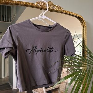 Alphalete cropped workout top size S